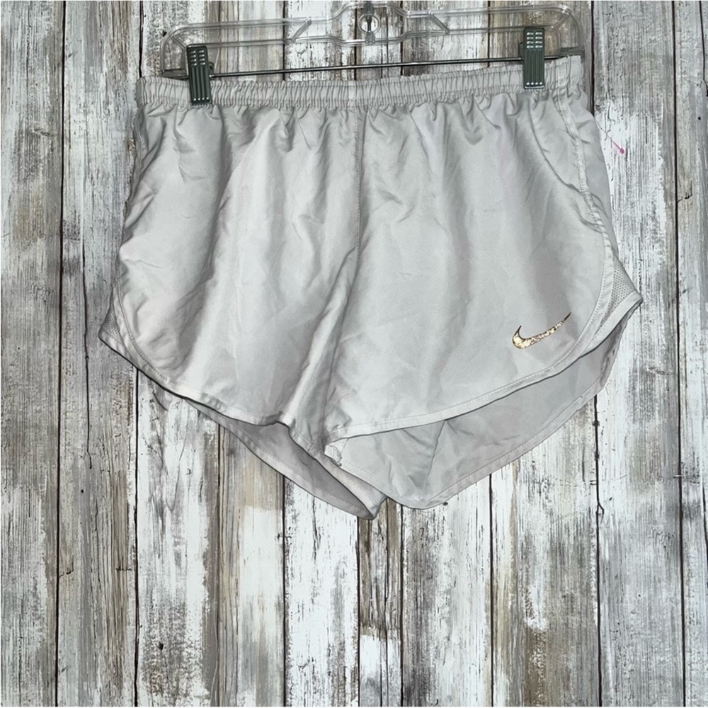 Nike White/Grey Tempo Running Shorts - Picture 2 of 6